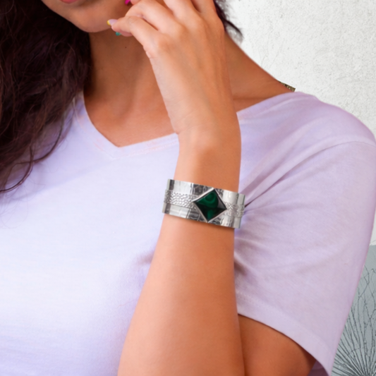 Malachite and Sterling Silver