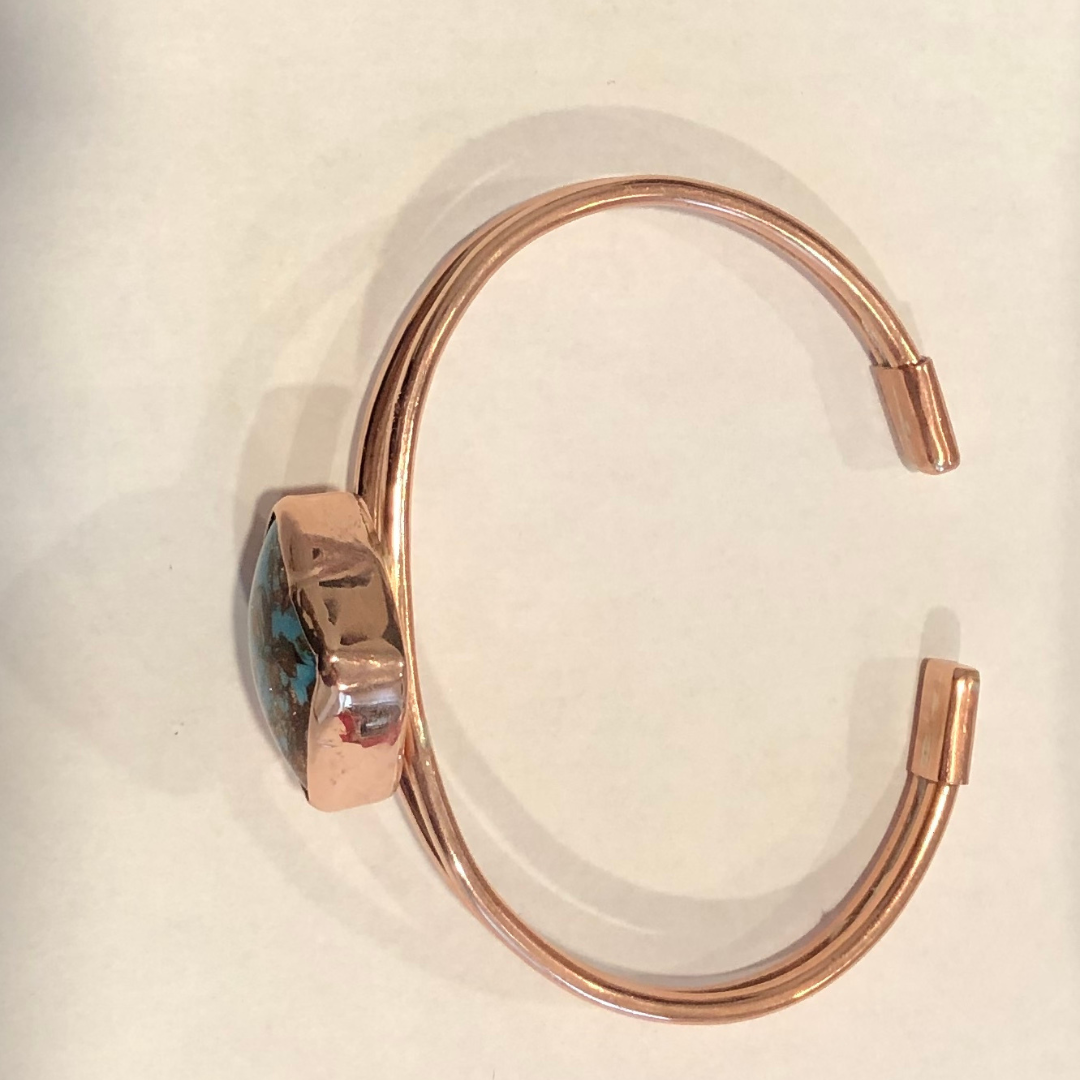 Copper and Turquoise Bracelet