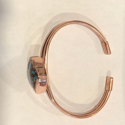 Copper and Turquoise Bracelet
