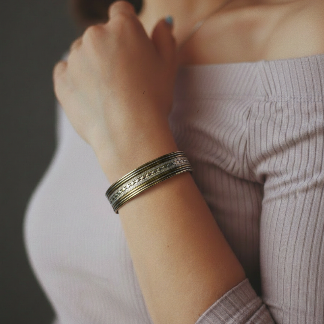 14k Gold & Sterling Silver Bracelet