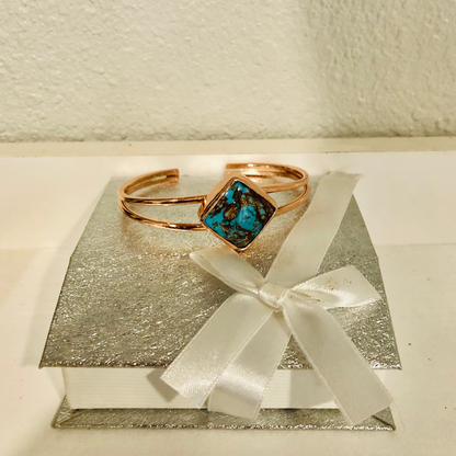 Copper and Turquoise Bracelet