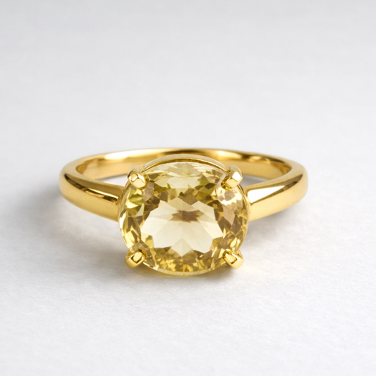 Oregon Sunstone & 14K Yellow Gold