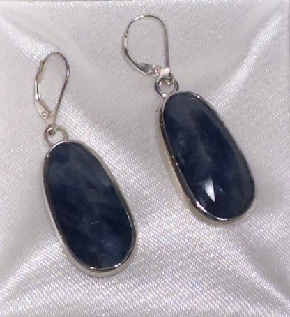 Raw Sapphire Earring